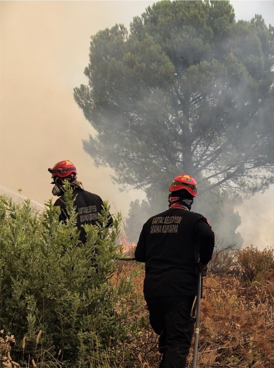 Kartal Belediyesi Balıkesir’de Meydana Gelen Yangın İçin Seferber Oldu