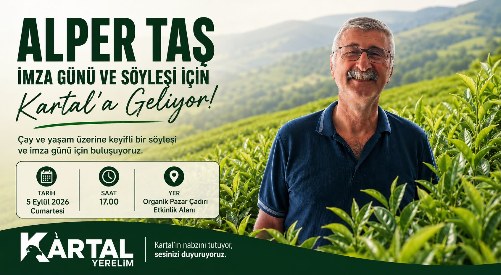 ALPER TAŞ İMZA GÜNÜ İÇİN KARTAL’A GELİYOR